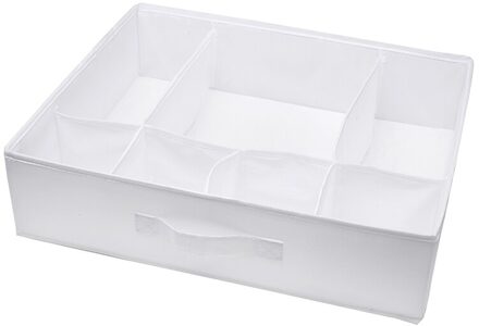 Huishoudelijke Closet Ondergoed Organizer Lade Divider Multi-Size Opvouwbaar Opbergdozen Ondergoed Closet Voor Stropdassen Sokken wit