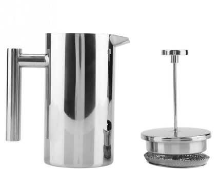 Huishoudelijke Franse Pers Koffiezetapparaat Beste Dubbelwandige Rvs Geïsoleerde Koffie Thee Maker Pot Waardoor Een Filter Manden 1000ml