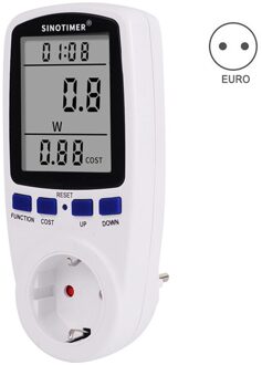 Huishoudelijke Grote Lcd Display Analyzer Elektriciteit Digitale Monitor Meter Intelligente Digitale Spanning Wattmeter Monitoring Socket EU plug