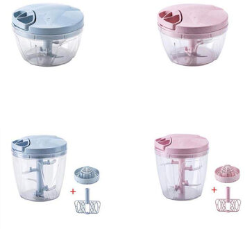 Huishoudelijke Hand-Held Vleesmolen Ei Mixer Cutter Groente Sectie Machine Voor Keuken Hakken Tool S / Roze