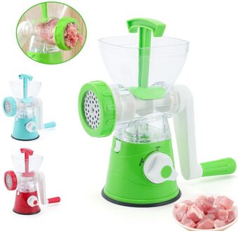 Huishoudelijke Handmatige Vleesmolen Multifunctionele Fruit Chopper Keukenmachine Keuken Tool groen.