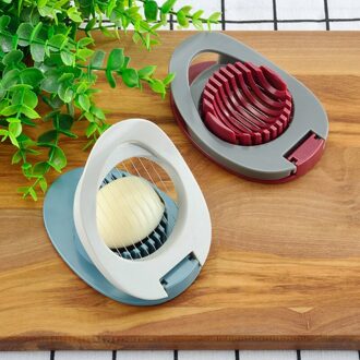 Huishoudelijke Keuken Egg Cutter Rvs Gekookt Ei Slicer Multifunctionele Ei Splitter Keuken Creatieve Accessoires Gadget 1stk willekeurig