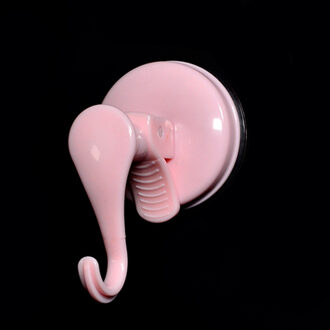 Huishoudelijke Krachtige Vacuüm Zuignap Haken Keuken Badkamer Handdoek Sterke Heavy Duty Lijm Muurhaken roze