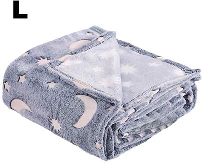 Huishoudelijke Lichtgevende Dekens Lichtgevende Cover Dekens Flanellen Kinderen Warm Dekbed Kinderen Night Lichtgevende Sterren Patroon L 150x200CM