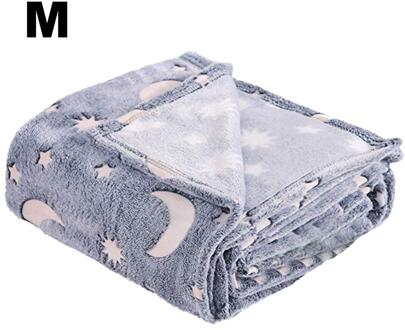 Huishoudelijke Lichtgevende Dekens Lichtgevende Cover Dekens Flanellen Kinderen Warm Dekbed Kinderen Night Lichtgevende Sterren Patroon M 100x150CM