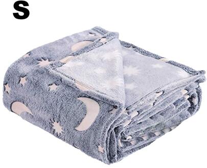 Huishoudelijke Lichtgevende Dekens Lichtgevende Cover Dekens Flanellen Kinderen Warm Dekbed Kinderen Night Lichtgevende Sterren Patroon S 75x100CM