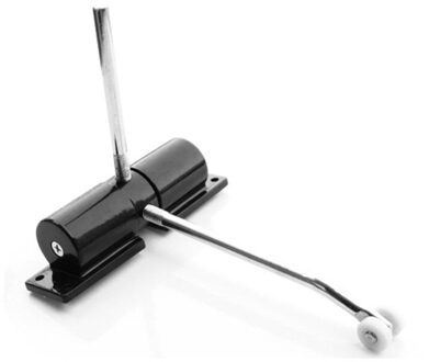 Huishoudelijke Metalen Riem Wiel Verstelbare Automatische Deurdranger Scharnier X6HD zwart
