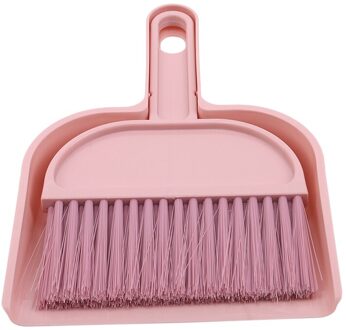 Huishoudelijke Mini Bezem Desktop Kleine Bezem Toetsenbord Borstel Desktop Bezem Creatieve Schoonmaken Tool Set roze