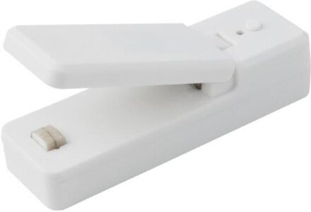 Huishoudelijke Mini Draagbare Sealer Snacks Voedsel Zak Sluitmachine Dual-Purpose Plastic Bag Warmte Usb Opladen Keuken Accessoires wit