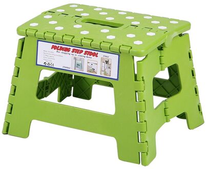 Huishoudelijke Mini Stoel Voor Kinderen Cartoon Vierkante Vouwen Kruk Plastic Verdikking Volwassen Draagbare Outdoor Kleine Bench groen