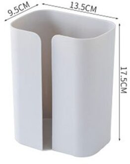 Huishoudelijke Papieren Handdoek Opbergrek Tissue Dozen Opslag Container Multifunctionele Keuken Muur Opknoping Papier Tissue Doos Houder grijs