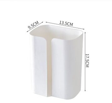 Huishoudelijke Papieren Handdoek Opbergrek Tissue Dozen Opslag Container Multifunctionele Keuken Muur Opknoping Papier Tissue Doos Houder wit