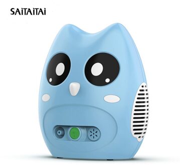 Huishoudelijke Pediatrische Medische Compressor Vernevelaar Voor Kinderen Leuke Cartoon Vernevelaar Compressor donker blauw