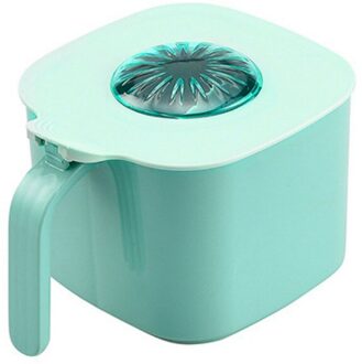 Huishoudelijke Plastic Kruiden Tank Nordic Eenvoudige Rooster Kruiden Doos Multifunctionele Keuken Kruiden Opbergdoos plein groen