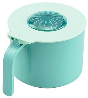 Huishoudelijke Plastic Kruiden Tank Nordic Eenvoudige Rooster Kruiden Doos Multifunctionele Keuken Kruiden Opbergdoos ronde groen