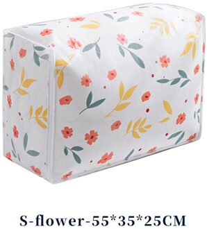 Huishoudelijke Quilt Opbergtas Vochtwerende Garderobe Deken Kleding Holder Closet Bagage Organizer Dampdichte Kussen Sorteren Zakken S-bloem