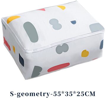 Huishoudelijke Quilt Opbergtas Vochtwerende Garderobe Deken Kleding Holder Closet Bagage Organizer Dampdichte Kussen Sorteren Zakken S-Geometry