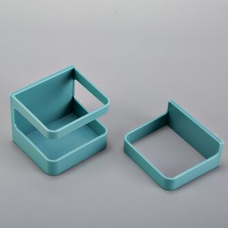 Huishoudelijke Regenkleding Multifunctionele Muurbevestiging Magazijnstelling Plastic Paraplu Stand Multi-color Verstelbare Badkamer Gereedschap 1stk blauw