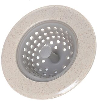 Huishoudelijke Siliconen Aanrecht Filter Zeef Badkamer Douche Drain Sink Drains Cover Gootsteen Vergiet Riool Hair Filter Zeef Beige
