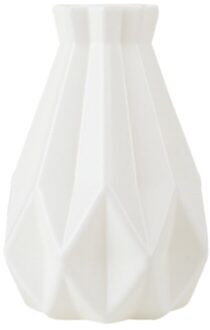 Huishoudelijke Simulatie Keramische Vaas Origami Vorm Vaas Bloemstuk Container Woondecoratie Jarrones Decorativos Moderno