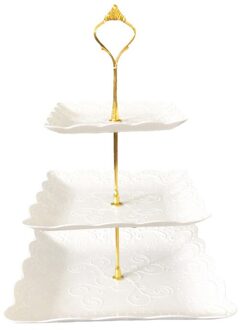 Huishoudelijke Speciale Lade Drie-Layer Cake Dessert Display Stand Europese Stijl Party Plastic Fruit Snacks Decoratie Goederen 01