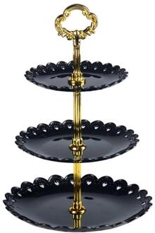 Huishoudelijke Speciale Lade Drie-Layer Cake Dessert Display Stand Europese Stijl Party Plastic Fruit Snacks Decoratie Goederen 05