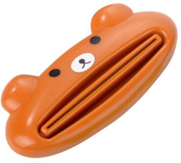 Huishoudelijke Tandpasta Squeezer Oral Care Accessoires Multifunctionele Gezichtsreiniger Tandpasta Knijper Voor Badkamer Accessoires 1stk bruin beer
