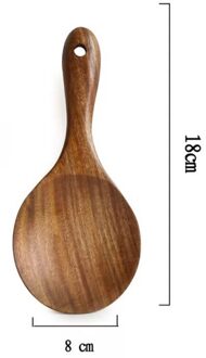 Huishoudelijke Teak Natuurlijke Houten Servies Lepel Pollepel Turner Lange Rijst Vergiet Soep Skimmer Koken Lepels Scoop Keuken Tool Set