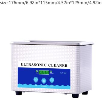 Huishoudelijke Ultrasone Reiniging Machine Voor Bril Schoonmaken Sieraden Horloge Hardware Ultrasone Reiniging Apparaat + Mand US plug