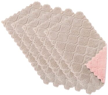 Huishoudelijke Veeg Tafelkleed Print Twee-Kleur Verdikking Dubbelzijdig Absorberende Vaatdoek Handdoek Thuis Keuken Benodigdheden