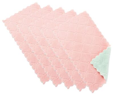 Huishoudelijke Veeg Tafelkleed Print Twee-Kleur Verdikking Dubbelzijdig Absorberende Vaatdoek Handdoek Thuis Keuken Benodigdheden