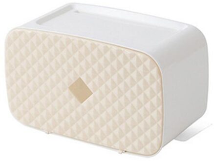 Huishoudelijke Waterdichte Wandmontage Wc-papier Lade Papierrol Buis Opbergdoos Lade Tissue Doos Plank Thuis Badkamer Product klein abrikoos