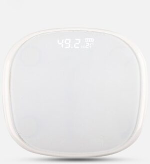 Huishoudelijke Weegschalen Smart Lichaamsvet Samenstelling Schaal 2 Bluetooth 5.0 Balans Test 13 Body Datum Bmi Gezondheid Weegschaal Led display wit
