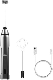 Huishouden 3 Snelheden Elektrische Eiklopper Melkopschuimer Usb Oplaadbare Eiklopper Handheld Blender Koken Home Kitchen Tool