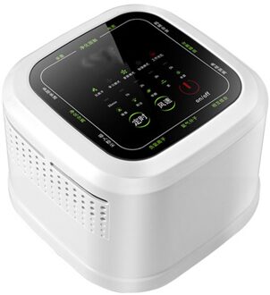Huishouden Desktop Luchtreinigers Mini Luchtreiniger Formaldehyde Ozon Ionisator Generator Intelligente Air Cleaner AC100-240V wit