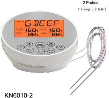 Huishouden Digitale Keuken Voedsel Koken Steak Vlees Grill BBQ Thermometer Oven Roker Draadloze Temperatuur Monitor instant lezen KN6010-2