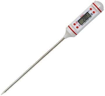 Huishouden Digitale Koken Eten Probe Vlees Keuken Koken Bbq Selecteerbare Sensor Thermometer Voedsel Meten Equippment zwart