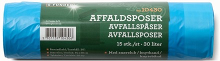 Huishouden G. Funder Drawstring Garbage Bags 30L 15 st