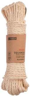 Huishouden G. Funder Tøjsnor Natur Sisal 20 m 1 st