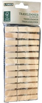 Huishouden G. Funder Wasknijpers Hout 24 st