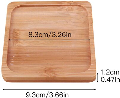 Huishouden Houten Bamboe Thee Lade Coaster Thuis Bloempot Pleinen Mat Duurzaam Bloempot Bodem Matten