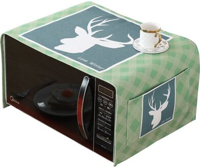 Huishouden Keuken Magnetron Deksel Magnetron Afzuigkap Olie Stofkap Met Opbergtas Keuken Accessoires Levert Home Decor kader hert