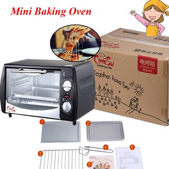 Huishouden Mini Bakken Oven 12L Rvs Elektrische Glas Oven Taart Broodrooster Keukenapparatuur CS1201A