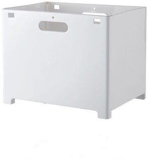 Huishouden Muur Mount Vouwen Wasserij Sorter Opslag Emmer Badkamer Vuile Kleren Mand Wasmand Grote Wasserij Organisator 38x30x27.5cm / wit
