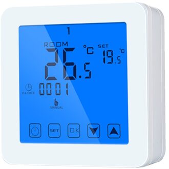 Huishouden Muur Opknoping Gas Boiler Programmeerbare Thermostaat blauw backlight