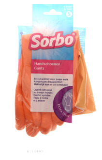 Huishoudhandschoenen - Maat S - Oranje - 1 paar