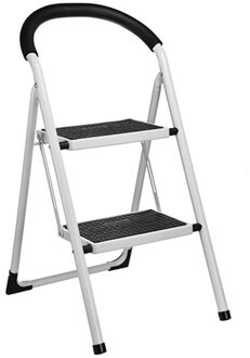 Huishoudtrapje - 2 treden - 39,5 x 54 x 79 cm - keukentrapje - opstapje - tot 150 kg