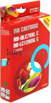 Huismerk Brother LC-1280XL cyaan cartridge