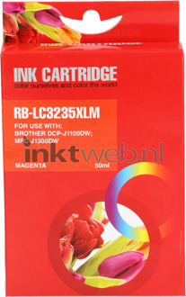Huismerk Brother LC-3235M magenta cartridge