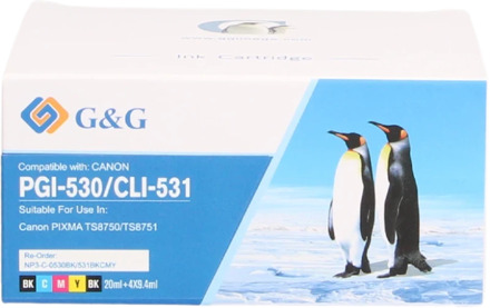 Huismerk Canon PGI-530 / CLI-531 Multipack zwart en kleur cartridge